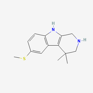 9H-Pyrido(3,4-b)indole, 1,2,3,4-tetrahydro-4,4-dimethyl-6-methylthio-