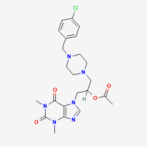 Theophylline, 7-(2-acetoxy-3-(4-(p-chlorobenzyl)-1-piperazinyl)propyl)-