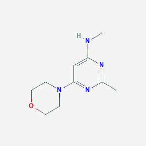 molecular formula C10H16N4O B1470647 N,2-dimethyl-6-morpholinopyrimidin-4-amine CAS No. 136346-60-6