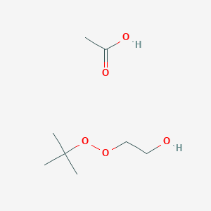 molecular formula C8H18O5 B14706487 Acetic acid;2-tert-butylperoxyethanol CAS No. 24257-55-4