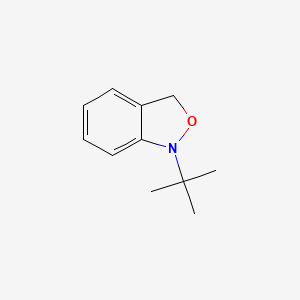 molecular formula C11H15NO B14706524 1-tert-Butyl-1,3-dihydro-2,1-benzoxazole CAS No. 24766-66-3