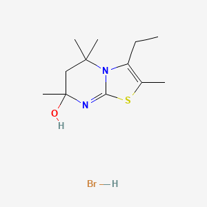 6,7-Dihydro-3-ethyl-2,5,5,7-tetramethyl-5H-thiazolo(3,2-a)pyrimidin-7-ol hydrobromide