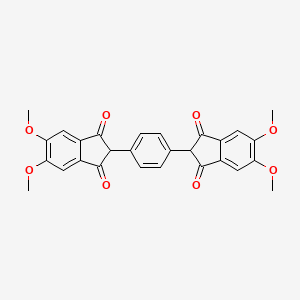 2,2'-(1,4-Phenylene)bis(5,6-dimethoxy-1H-indene-1,3(2H)-dione)