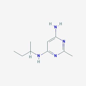 molecular formula C9H16N4 B1470655 N4-(sec-butyl)-2-methylpyrimidine-4,6-diamine CAS No. 1501926-07-3