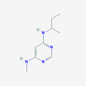 molecular formula C9H16N4 B1470656 N4-(sec-butyl)-N6-methylpyrimidine-4,6-diamine CAS No. 1516181-32-0