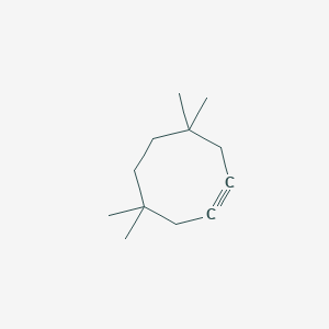 molecular formula C12H20 B14706567 4,4,7,7-Tetramethylcyclooct-1-yne CAS No. 20965-37-1