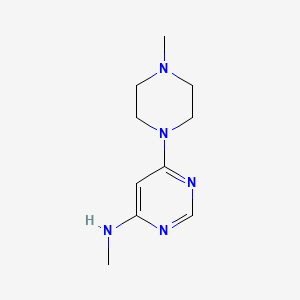 molecular formula C10H17N5 B1470658 N-methyl-6-(4-methylpiperazin-1-yl)pyrimidin-4-amine CAS No. 1513524-68-9