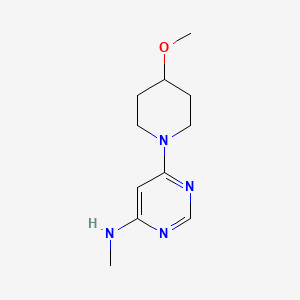 molecular formula C11H18N4O B1470659 6-(4-methoxypiperidin-1-yl)-N-methylpyrimidin-4-amine CAS No. 1521646-03-6