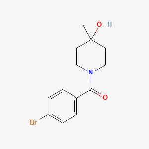 molecular formula C13H16BrNO2 B1470661 (4-Bromophenyl)(4-hydroxy-4-methylpiperidin-1-yl)methanone CAS No. 1464158-41-5