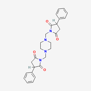 N,N'-(1,4-Piperazinediyldimethylene)bis(2-phenylsuccinimide)