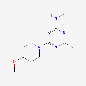 molecular formula C12H20N4O B1470667 6-(4-methoxypiperidin-1-yl)-N,2-dimethylpyrimidin-4-amine CAS No. 1539759-35-7