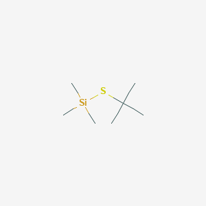 molecular formula C7H18SSi B14706704 Silane, [(1,1-dimethylethyl)thio]trimethyl- CAS No. 14483-67-1