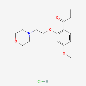 Propiophenone, 4'-methoxy-2'-(2-morpholinoethoxy)-, hydrochloride