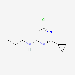 molecular formula C10H14ClN3 B1470674 6-氯-2-环丙基-N-丙基嘧啶-4-胺 CAS No. 1519974-06-1