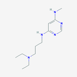 molecular formula C12H23N5 B1470698 N4-(3-(diethylamino)propyl)-N6-methylpyrimidine-4,6-diamine CAS No. 1540622-28-3