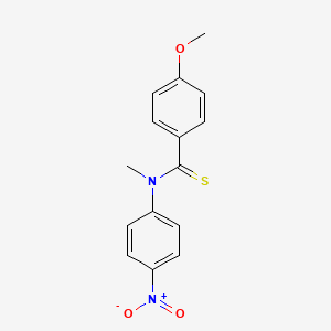 4-Methoxy-N-methyl-N-(4-nitrophenyl)benzene-1-carbothioamide