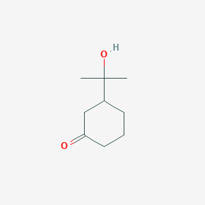 3-(2-Hydroxypropan-2-yl)cyclohexan-1-one