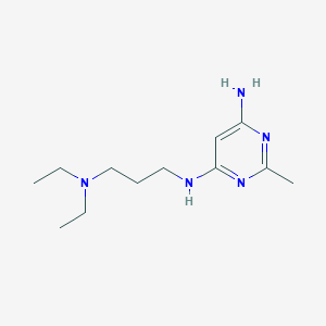molecular formula C12H23N5 B1470699 N4-(3-(diethylamino)propyl)-2-methylpyrimidine-4,6-diamine CAS No. 811868-33-4