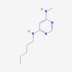 molecular formula C10H18N4 B1470701 N4-methyl-N6-pentylpyrimidine-4,6-diamine CAS No. 1500619-91-9