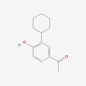 1-(3-Cyclohexyl-4-hydroxyphenyl)ethanone