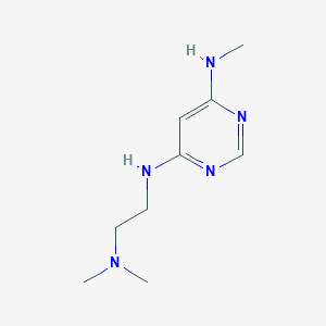 molecular formula C9H17N5 B1470704 N4-(2-(dimethylamino)ethyl)-N6-methylpyrimidine-4,6-diamine CAS No. 1502737-32-7