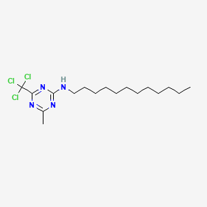 1,3,5-Triazin-2-amine, N-dodecyl-4-methyl-6-(trichloromethyl)-