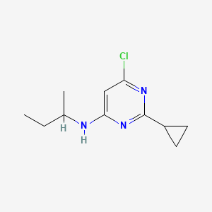 molecular formula C11H16ClN3 B1470713 N-(sec-butyl)-6-chloro-2-cyclopropylpyrimidin-4-amine CAS No. 1493626-66-6