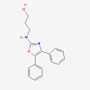 1-Propanol, 3-((4,5-diphenyl-2-oxazolyl)amino)-