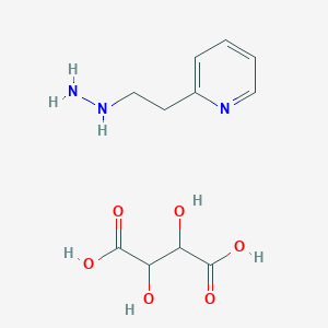 molecular formula C11H17N3O6 B14707204 2-(2-Hydrazinoethyl)pyridine tartrate hydrate CAS No. 21256-42-8