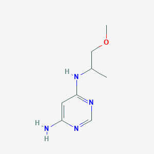 molecular formula C8H14N4O B1470734 N4-(1-methoxypropan-2-yl)pyrimidine-4,6-diamine CAS No. 1518659-88-5