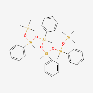 Trimethyl-[methyl-[methyl-[methyl-(methyl-phenyl-trimethylsilyloxysilyl)oxy-phenylsilyl]oxy-phenylsilyl]oxy-phenylsilyl]oxysilane