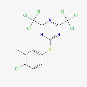 s-Triazine, 2-[(4-chloro-m-tolyl)thio]-4,6-bis(trichloromethyl)-