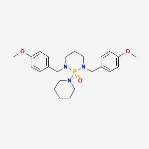 1,3-Bis(4-methoxybenzyl)-2-(piperidin-1-yl)-1,3,2-diazaphosphinane 2-oxide