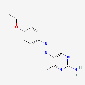 5-[(4-Ethoxyphenyl)diazenyl]-4,6-dimethylpyrimidin-2-amine