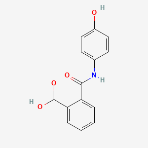 molecular formula C14H11NO4 B14707485 2-[(4-Hydroxyphenyl)carbamoyl]benzoic acid CAS No. 19336-95-9