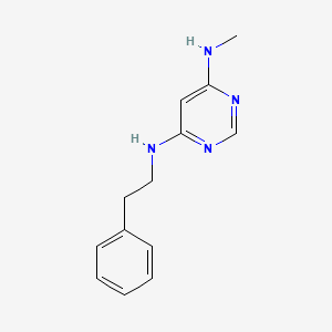 molecular formula C13H16N4 B1470757 N4-methyl-N6-phenethylpyrimidine-4,6-diamine CAS No. 1533616-38-4