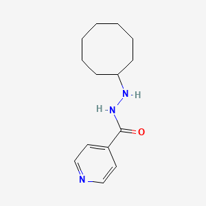 Isonicotinic acid, 2-cyclooctylhydrazide