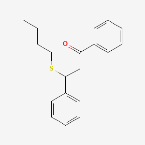 3-(Butylsulfanyl)-1,3-diphenylpropan-1-one