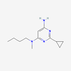 molecular formula C12H20N4 B1470763 N4-butyl-2-cyclopropyl-N4-methylpyrimidine-4,6-diamine CAS No. 1511218-33-9