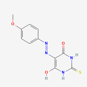 5-[(4-Methoxyphenyl)hydrazinylidene]-2-sulfanylidene-1,3-diazinane-4,6-dione