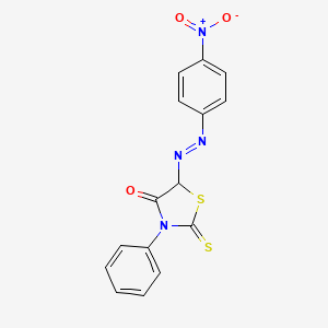 4-Thiazolidinone, 5-[(4-nitrophenyl)azo]-3-phenyl-2-thioxo-