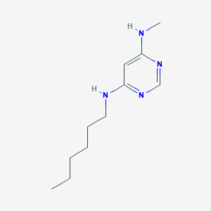 molecular formula C11H20N4 B1470770 N4-hexyl-N6-methylpyrimidine-4,6-diamine CAS No. 1510701-63-9
