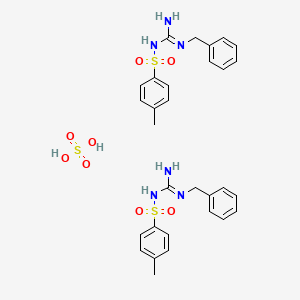 2-benzyl-1-(4-methylphenyl)sulfonylguanidine;sulfuric acid