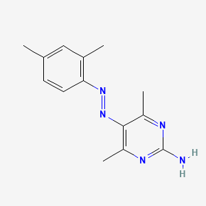 5-[(2,4-Dimethylphenyl)diazenyl]-4,6-dimethylpyrimidin-2-amine