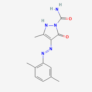 4,5-Dioxo-3-methyl-2-pyrazoline-1-carboxamide 4-(2,5-xylylhydrazone)