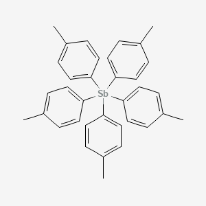 Antimony, pentakis(4-methylphenyl)-