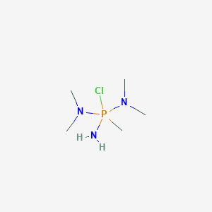 N-(Amino-chloro-dimethylamino-methyl-phosphoranyl)-N-methyl-methanamine