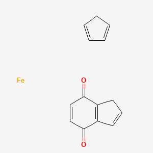 cyclopenta-1,3-diene;1H-indene-4,7-dione;iron