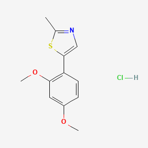 Thiazole, 5-(2,4-dimethoxyphenyl)-2-methyl-, hydrochloride