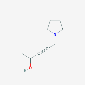 3-Pentyn-2-ol, 5-(1-pyrrolidinyl)-